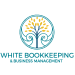 White Bookkeeping & Business Management Logo